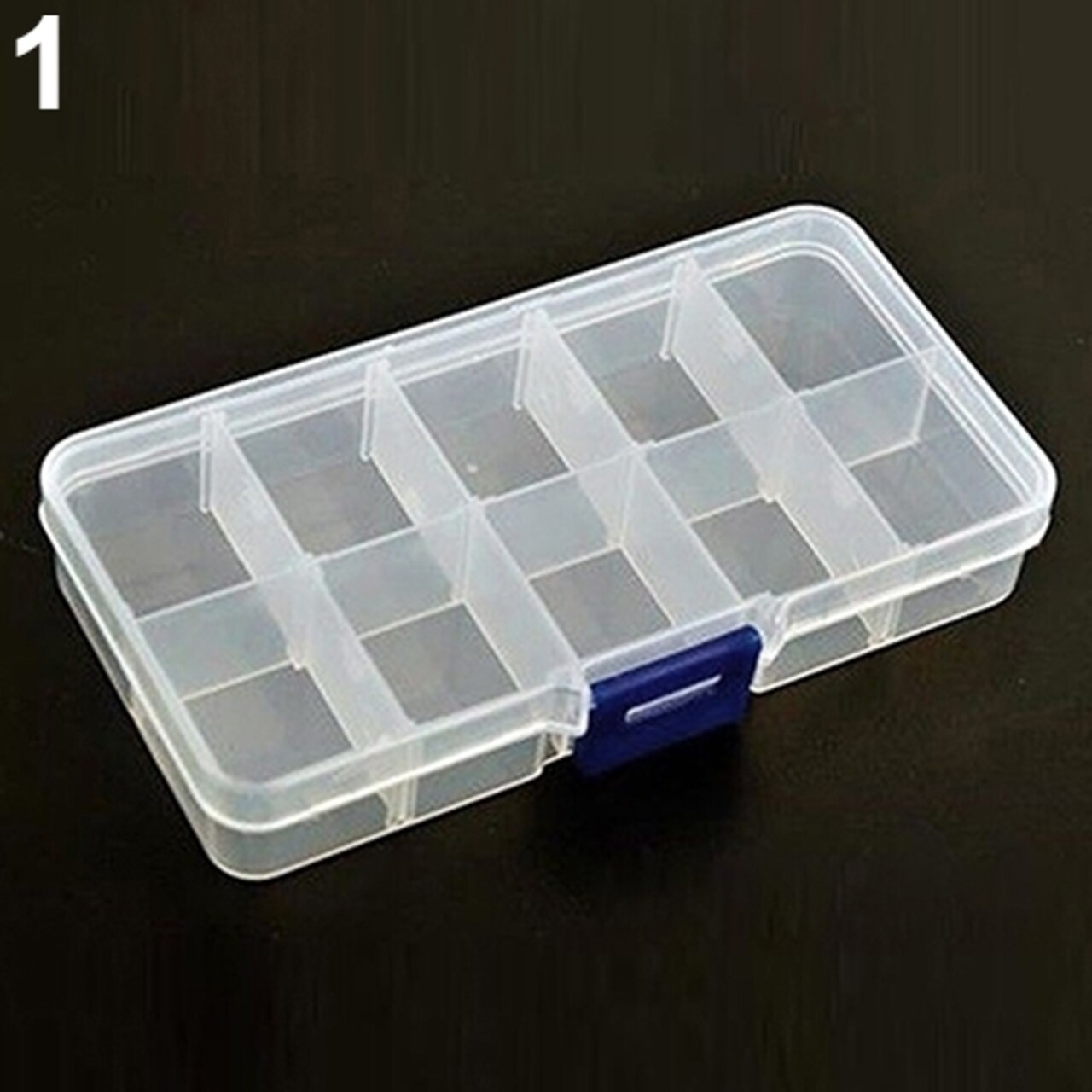 Portable 10/15/24 Compartment Detachable Jewelry Bead Storage Case Organizer Box